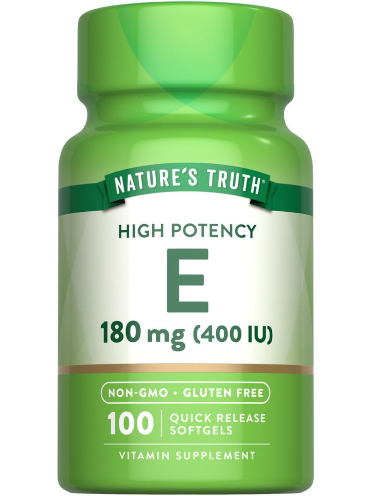 Vitamina E 400 IU (180 mg) | 100 Cápsulas Gelatinosas