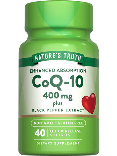 CoQ-10 400 mg avec Poivre Noir