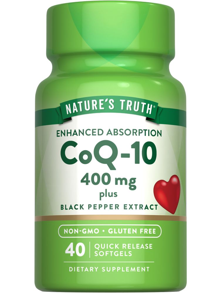 CoQ-10 400 mg avec Poivre Noir