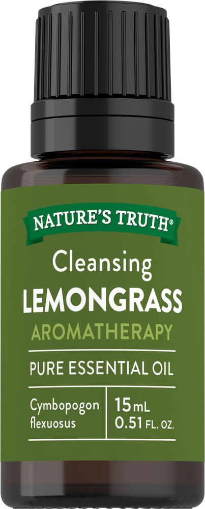 USDA Organic Lemongrass Essential Oil 0.33 fl oz by Majestic Pure