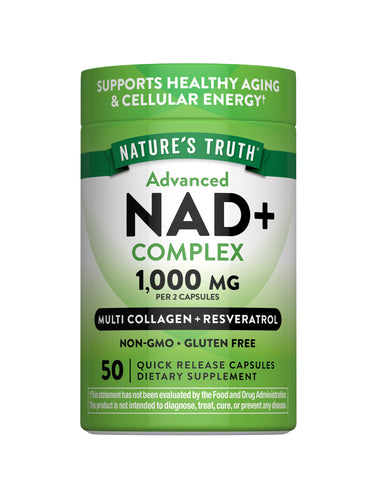 Advanced NAD+ Complex 1,000 mg | 50 Capsules