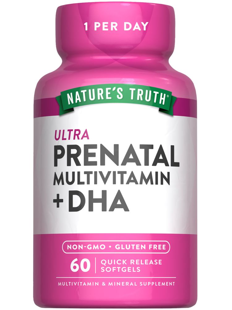 Vitamines et minéraux prénatals avec DHA, acide folique