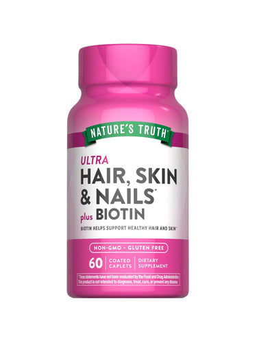 Vitaminas para Cabelo, Pele e Unhas com Biotina e Colágeno
