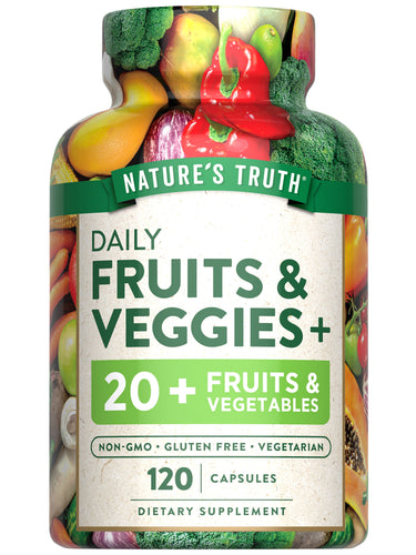 Fruit and Veggies Supplement | 120 Vegetarian Capsules