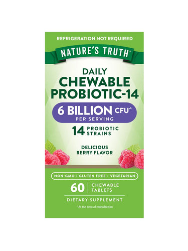 Probiótico 6 Bilhões de CFU | Mastigáveis