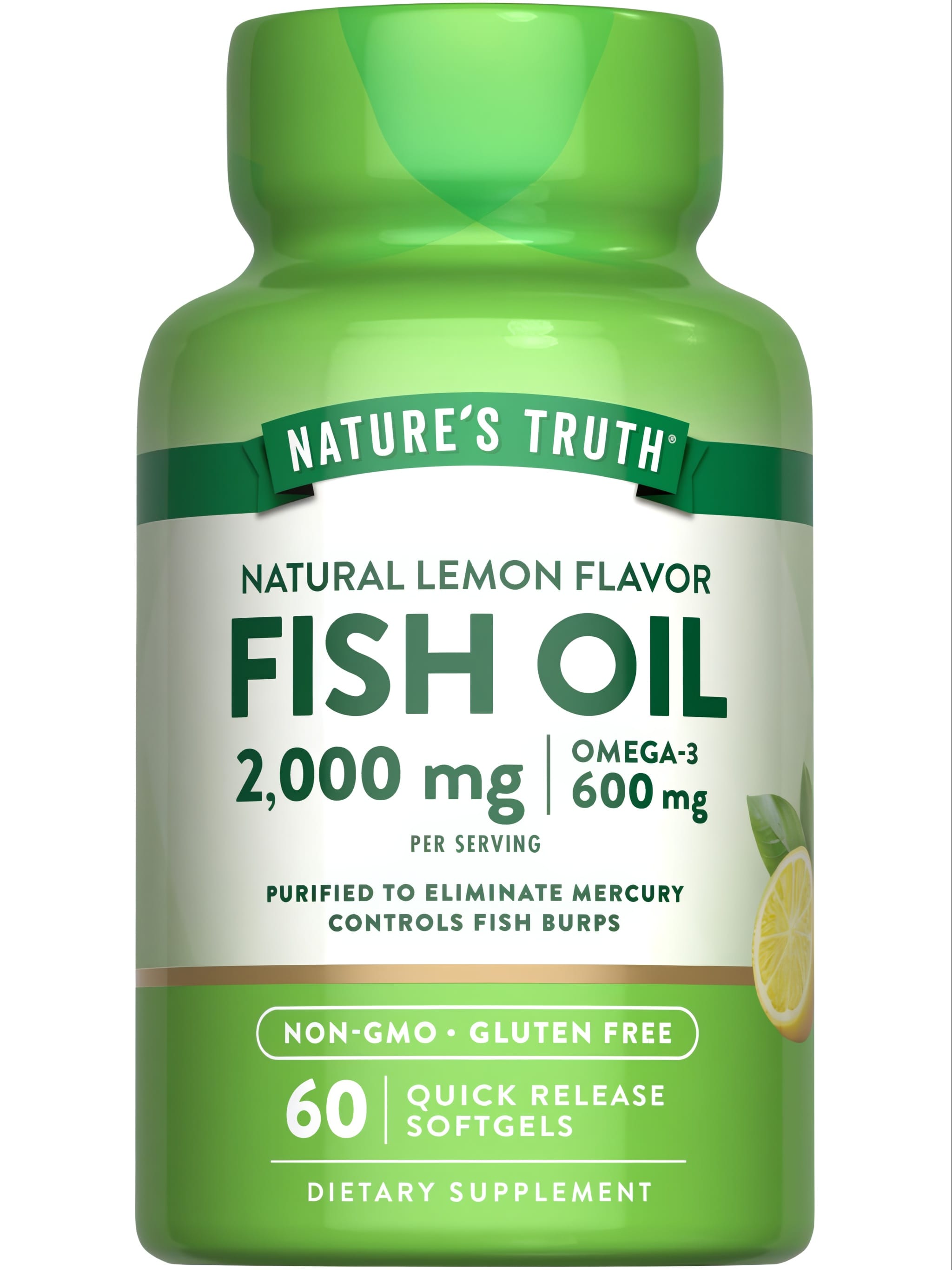 Óleo de Peixe Ômega 3 2000 mg | Sabor Limão