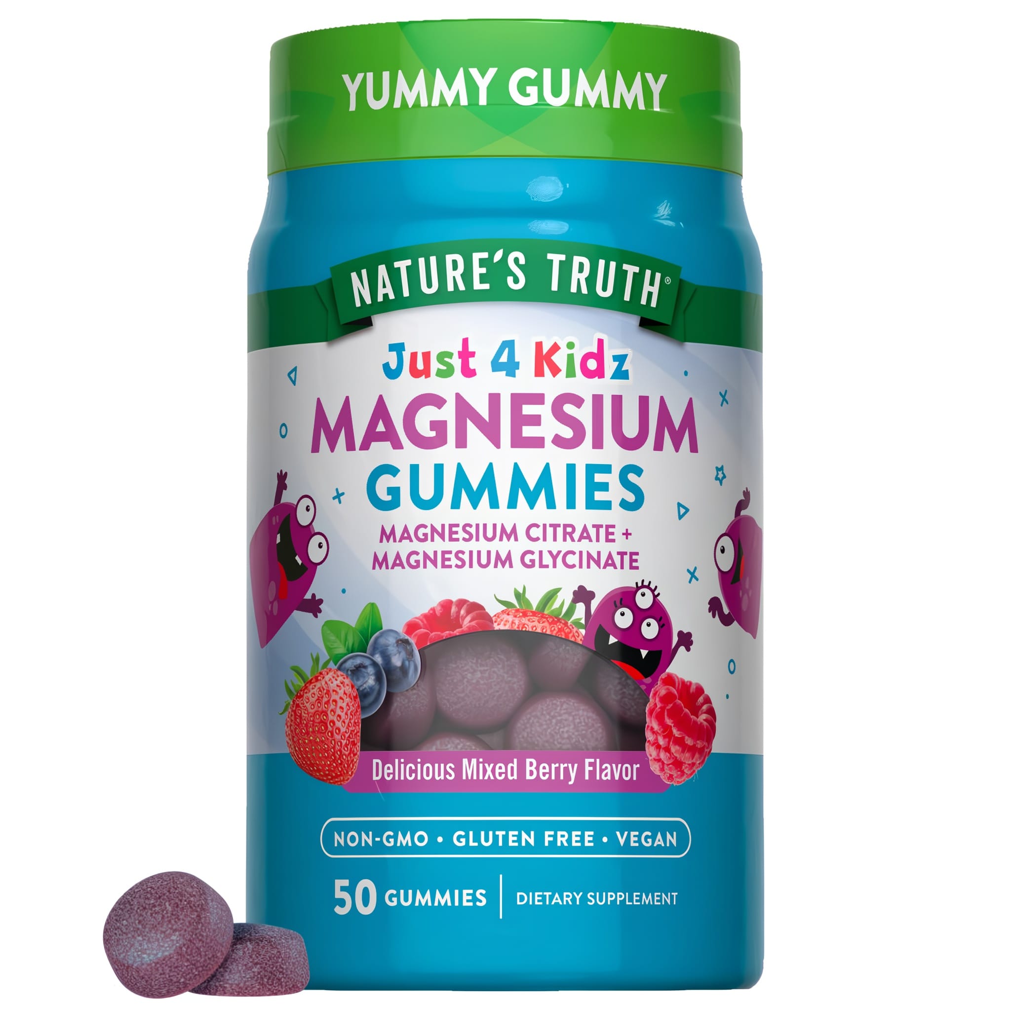 Kids Magnesium Gummy | Delicious Mixed Berry