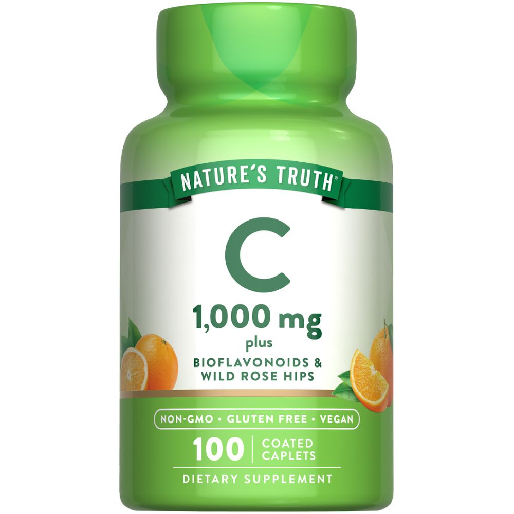 Vitamin C 1000 mg mit Bioflavonoiden, Hagebutten