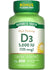 Vitamina D3 5000 IU (125 mcg) | Extra Fuerza