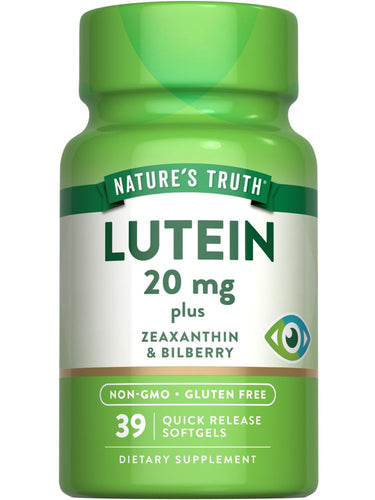 Lutein 20 mg with Zeaxanthin, Bilberry