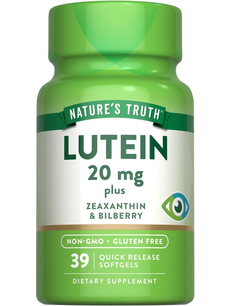 Lutéine 20 mg avec Zéaxanthine, Myrtille