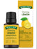 Hand holding Nature's Truth Cleansing Lemon Pure Essential Oil, 15mL or 0.51 FL. OZ., showcasing its size and packaging.
