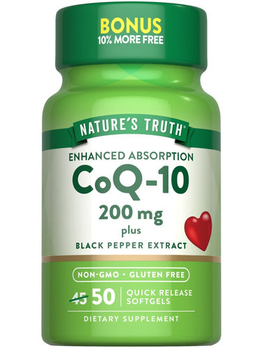 CoQ-10 200 mg con Pimienta Negra