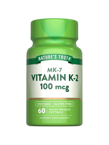 Vitamina K2 MK-7 100 mcg | 60 Cápsulas Blandas