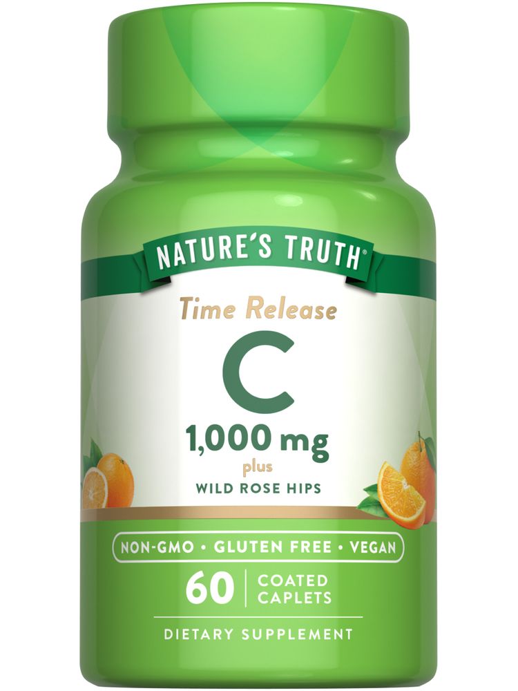 Vitamine C 1000 mg avec Églantier à Libération Temporelle
