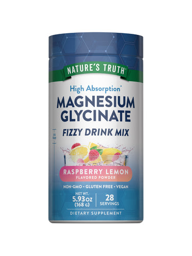 Magnesium Glycinate Drink Mix | Raspberry Lemon Flavor