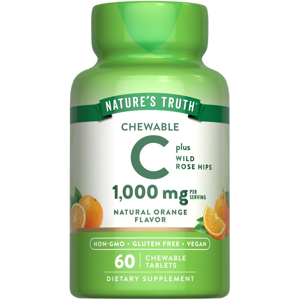 Vitamina C 1000 mg con Escaramujos | Masticables