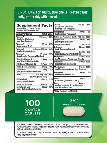 Multivitamines pour Adultes 50+