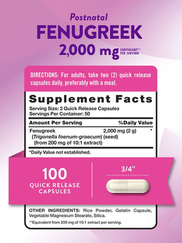 Fenugreek | 100 Count