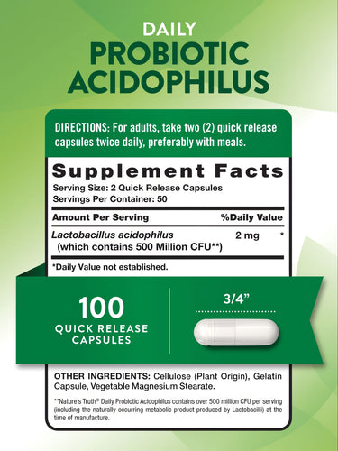 Probiotics 500 Million CFU