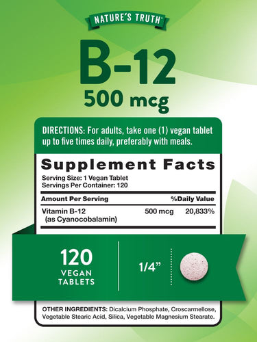 Vitamin B-12 500 mcg