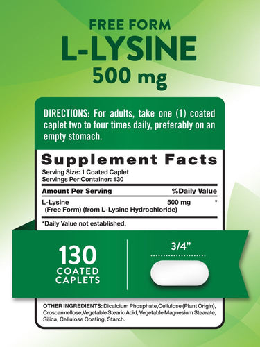 L-Lisina 500 mg