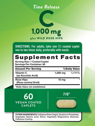 Vitamin C 1000 mg with Rose Hips Timed Release