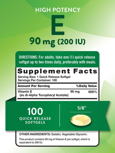 Vitamina E 90 mg (200 UI)