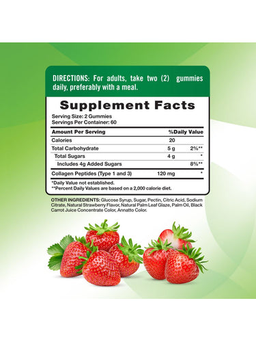 Collagen Peptide Gummies for Women | 120 Count