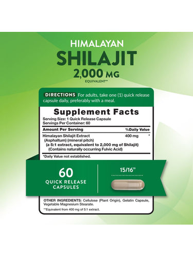Shilajit Capsules | 60 Count
