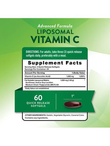 Vitamina C Liposomal 1650 mg