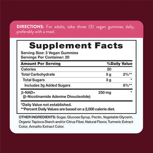 NAD+ Gummies | Peach Flavor