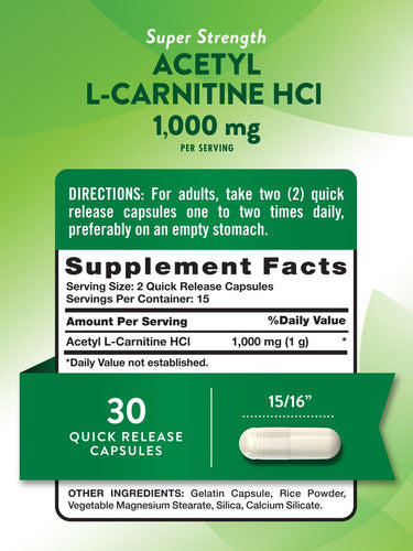 Acétyl L-Carnitine | 1000mg