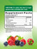 The Supplement Facts panel for Zinc Gummies shows details for a bottle containing 120 count, highlighting nutritional information.