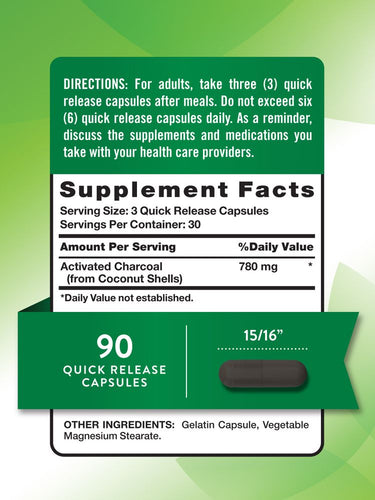 Carbón Activado 780 mg