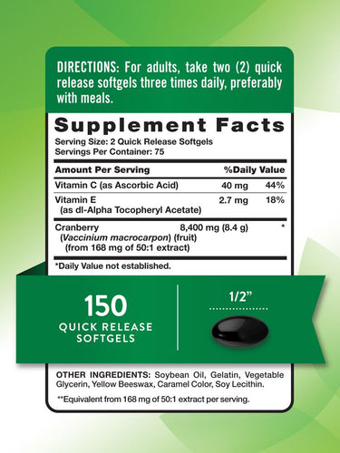 Mirtillo rosso con Vitamina C | 8400mg