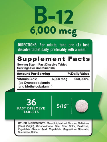Vitamina B-12 6000 mcg