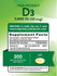 Vitamina D3 5000 UI (125 mcg) | Extra Forte