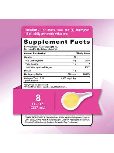 Kollagen-Peptide Flüssigkeit | Beeren-Geschmack