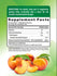 Label showing Supplement Facts for D3 5000 IU (125 mcg), 60 Gummies.