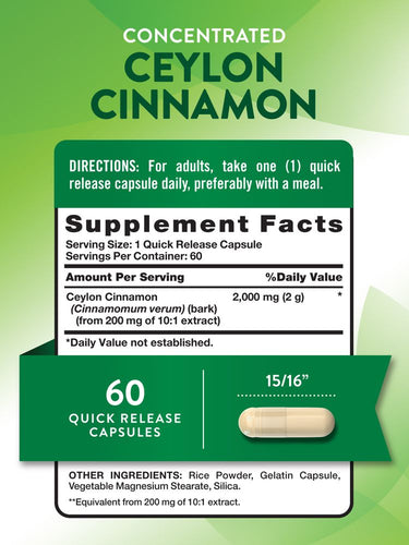 Ceylon Cinnamon 2000mg