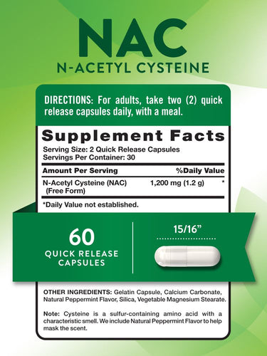 N-Acetilcisteína 1200 mg (NAC)