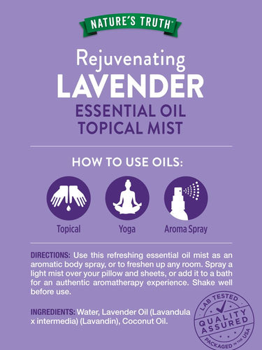 Lavender Essential Oil Mist Spray