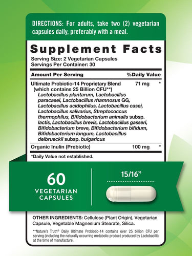 Probiotics 25 Billion CFU