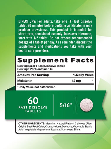 Melatonin 12 mg | Maximale Stärke