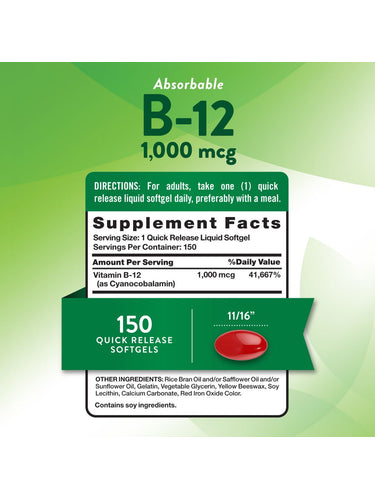 Vitamina B-12 1000 mcg