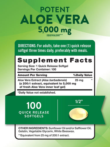 Aloe Vera | 100 Softgels