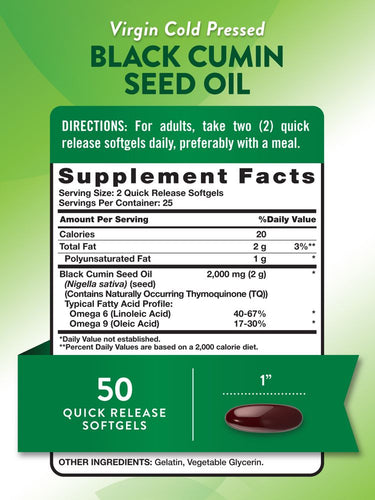 Black Cumin Seed Oil 2000 mg