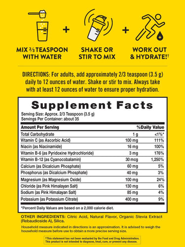 Electrolyte Hydration Powder