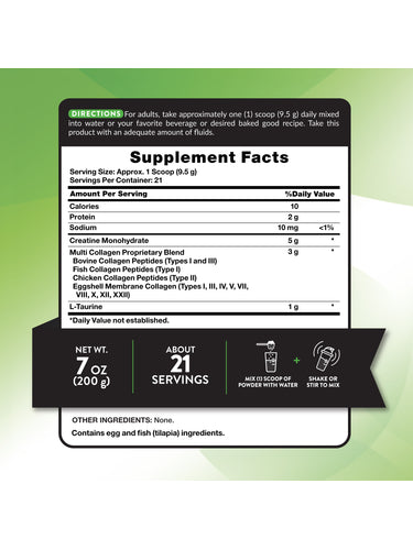 Creatine & Collagen Powder | 7 oz